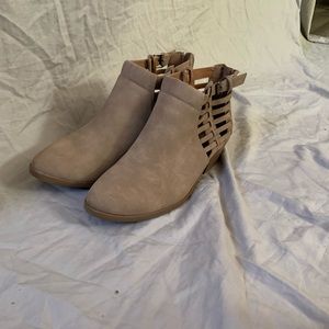 Tan booties